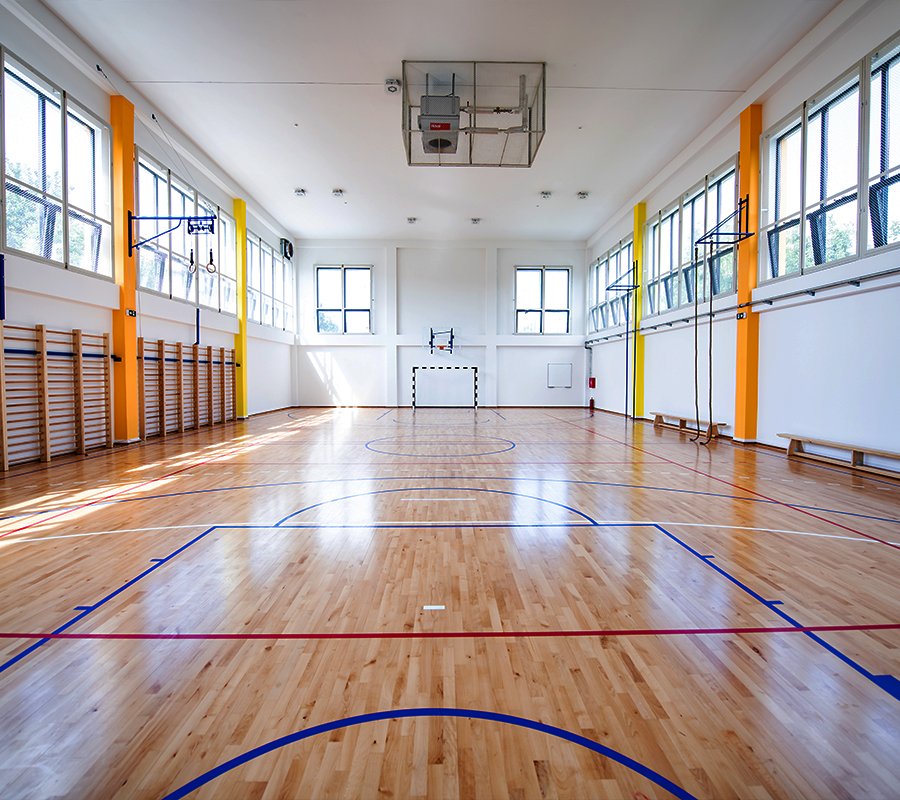 Sports hall specialist wood flooring installation